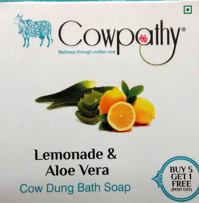 Аюрведическое мыло Cowpathy с лимоном и Алое вера Аюрведическое мыло Cowpathy с лимоном и Алое вера