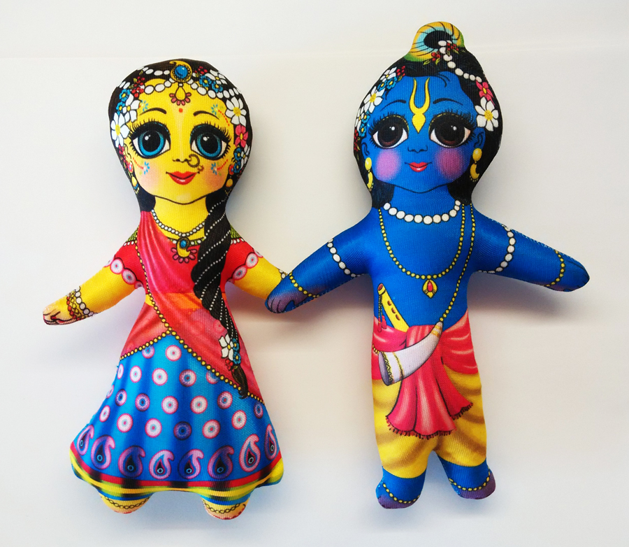 Мягкая игрушки Кришна с Радхой