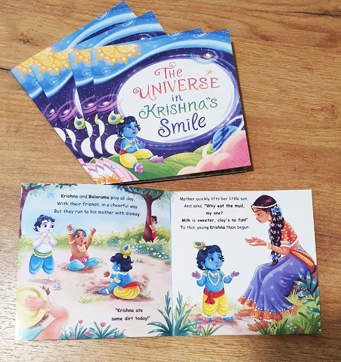 The universe in Krishnas Smile