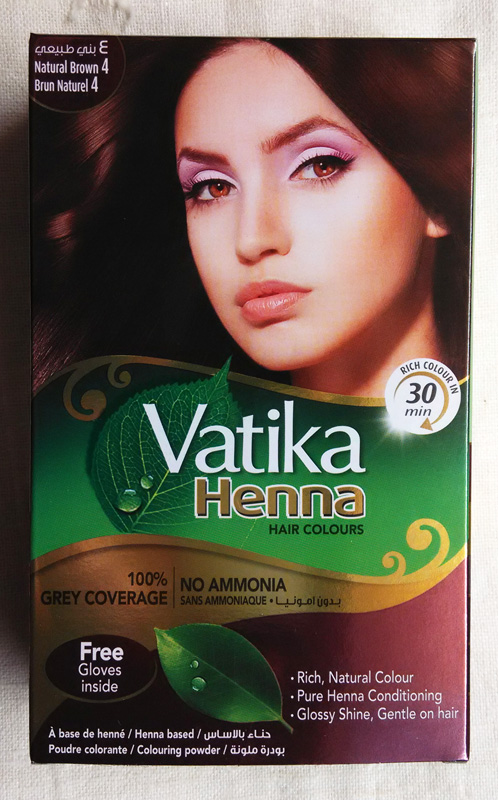 Краска для волос на основе хны Dabur Vatika Natural натуральный коричневый