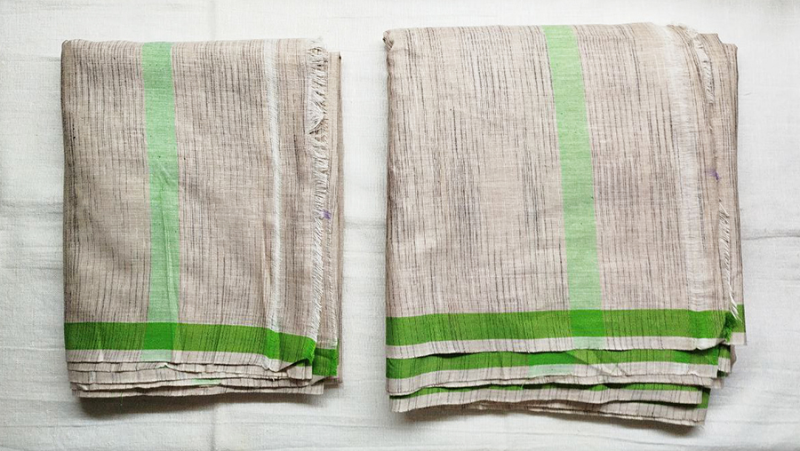 дготі + чадар під шовк (салатова облямівка)