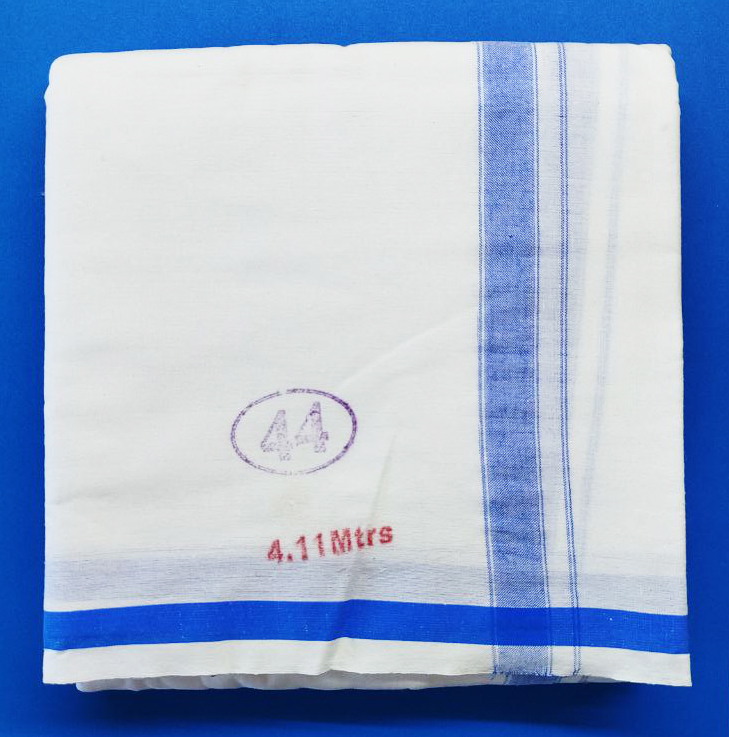 Дготі бавовняне з блакитною облямівкою